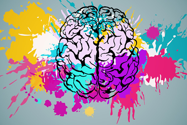 stylised image of human brain